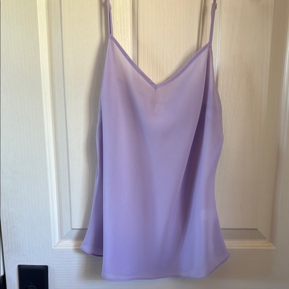 Banana Republic Purple Puff Sleeve Blouse with Ruffled Tie Front - Picture 4 of 4